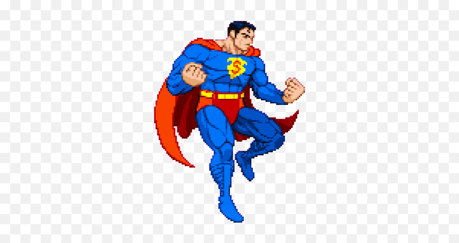 Custom Game Stickers For Android Ios - Superman Sprite Emoji,Is There A Superman Emoji