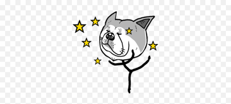 Stick Dog Emoji Sticker - Mille Plateaux,Dog Emoji Apple