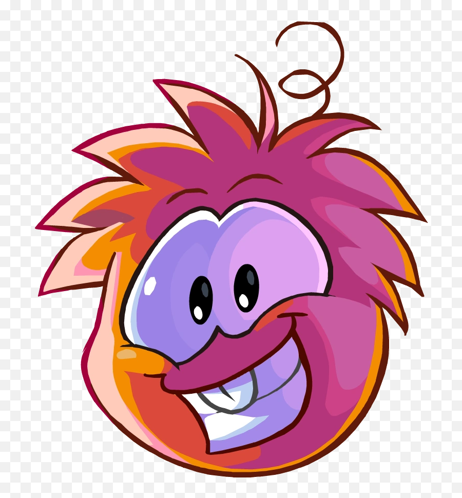 Orange Puffle Club Penguin Wiki Fandom - Cartoon Emoji,Zany Emoji