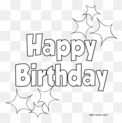 Free Birthday Clip Art Images And Graphics - Happy Png Text White Background Emoji
