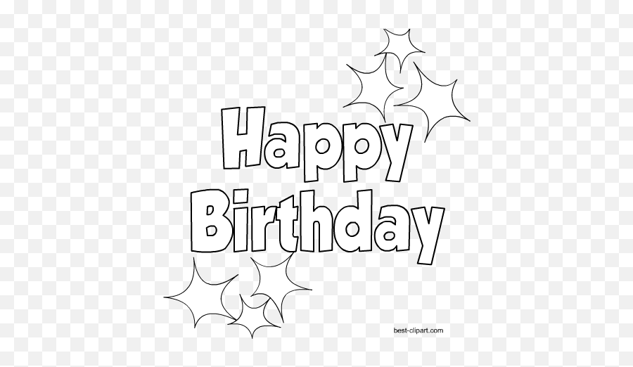 Free Birthday Clip Art Images And Graphics - Happy Birthday Png Text White Background Emoji,Happy Birthday Emoji Free