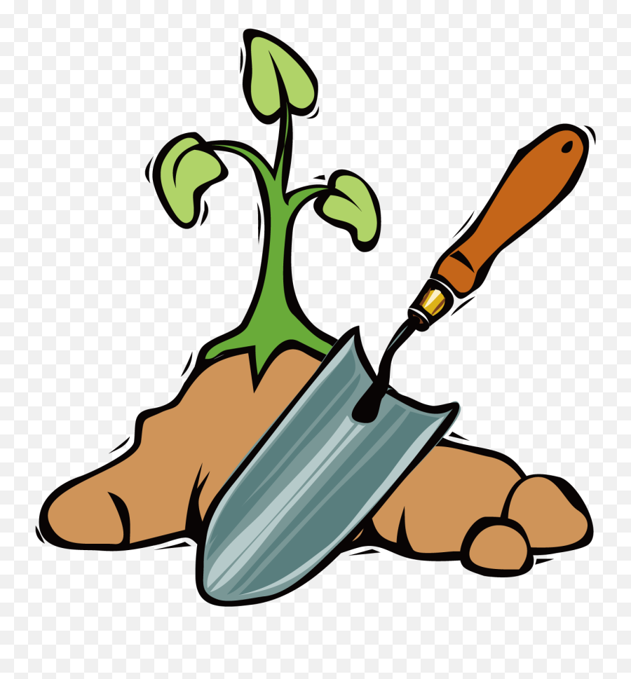 Garden Clipart Shovel Garden Shovel - Garden Shovel Clipart Emoji,Garden Hoe Emoji