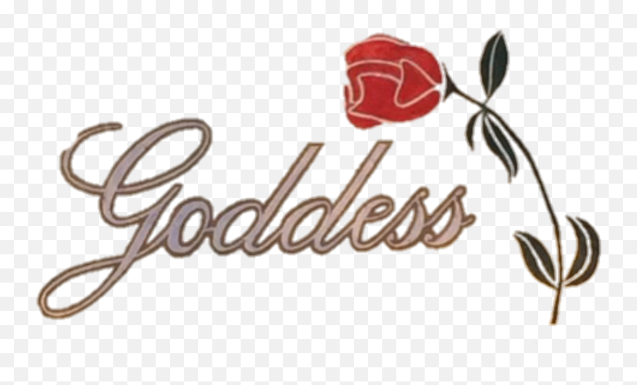 Goddess Roses - Calligraphy Emoji,Goddess Emoji