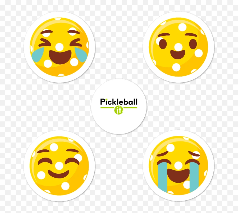 Lol Yellow Pickleball Emoji Sticker Sheet Pickleball It - Smiley,Yellow Card Emoji