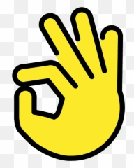 Ok Hand Emoji Clipart - De Perfecto