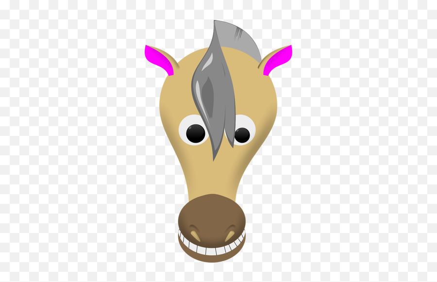 Comic Horse Face Vector Image - Mask Of Horse Faces Emoji,Piglet Emoticon