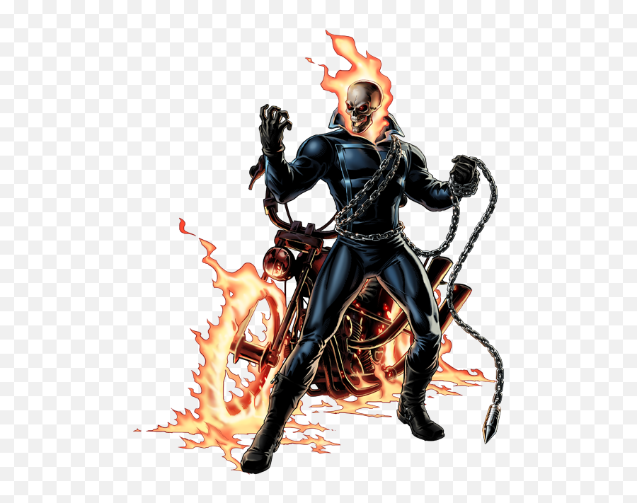 Ghost Rider Right Portrait Art Clipart - Ghost Rider Comic Png Emoji,Ghost Rider Emoji