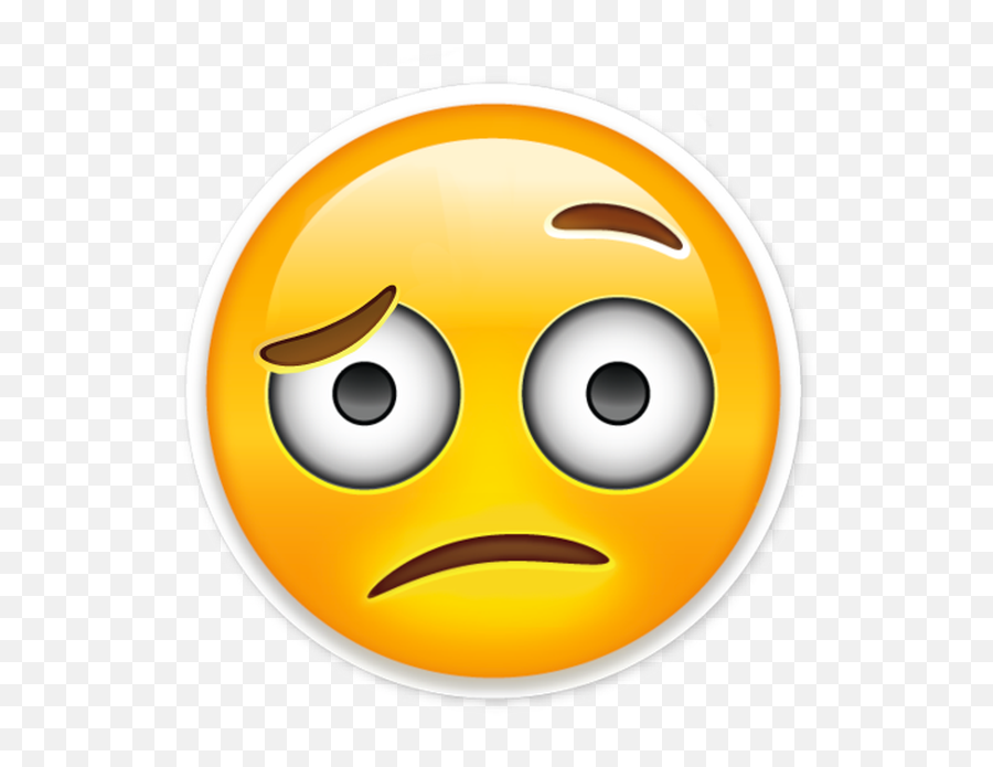 Disappointed Emoji Png Transparent Png Png Collections At - Transparent Emoticon Sticker,Relieved Emoji