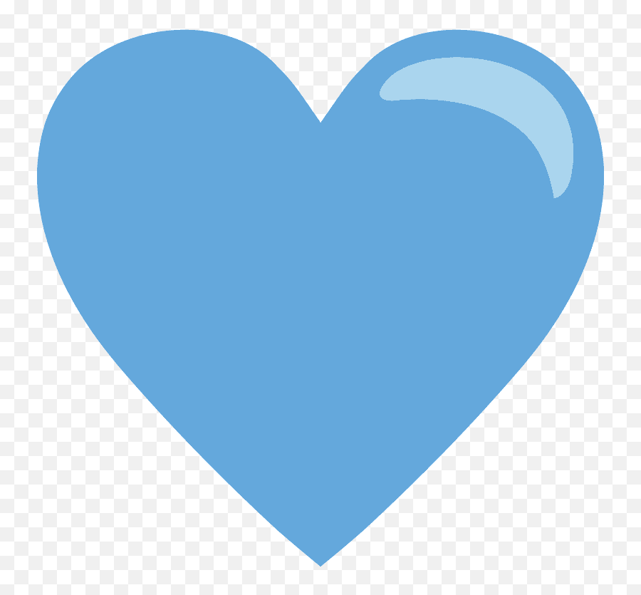 Blue Heart Emoji Clipart - Blue Heart Png,Blue Heart Emoji Transparent
