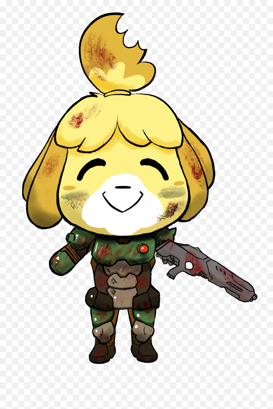Isabelle Doom Sticker - Isabelle And Doom Png Emoji,Doom Emoji