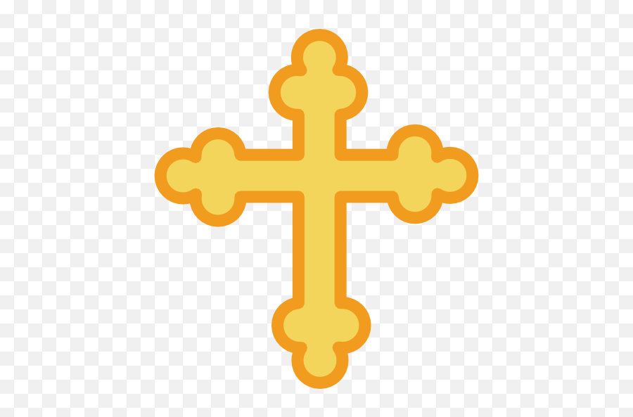 Orthodox Cross Icon At Getdrawings - Baptism Gold Cross Clipart Emoji,Cross Emoji Iphone