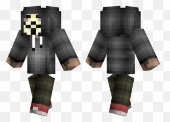 Trollza Anonymous mask How to wear Hoodies - Minecraft Diver Skin Emoji