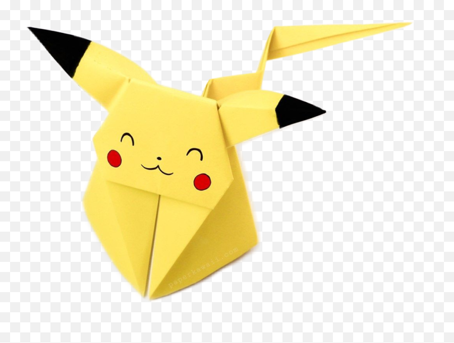 Pikachukawaii Origami Kawaii Amarillo - Origami Ideas Emoji,Origami Emoji
