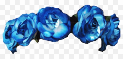Blue Flower Crown Png Transparent - Flower Crown Png Blue Emoji,Blue Flower Emoji