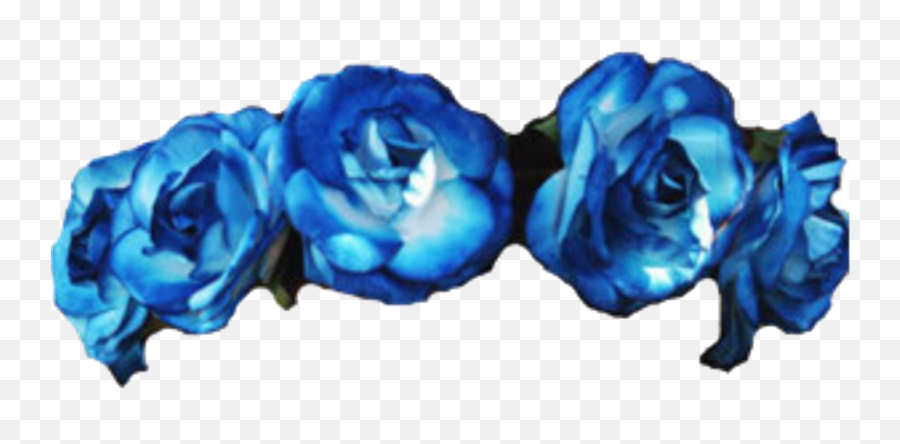 Blue Flower Crown Png Transparent - Flower Crown Png Blue Emoji,Blue Flower Emoji