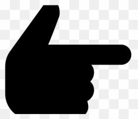 Hand Emoji Clipart Vector Iphone - Black Icon Png