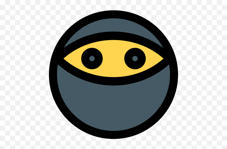 Ninja - Circle Emoji,Ninja Emoticon