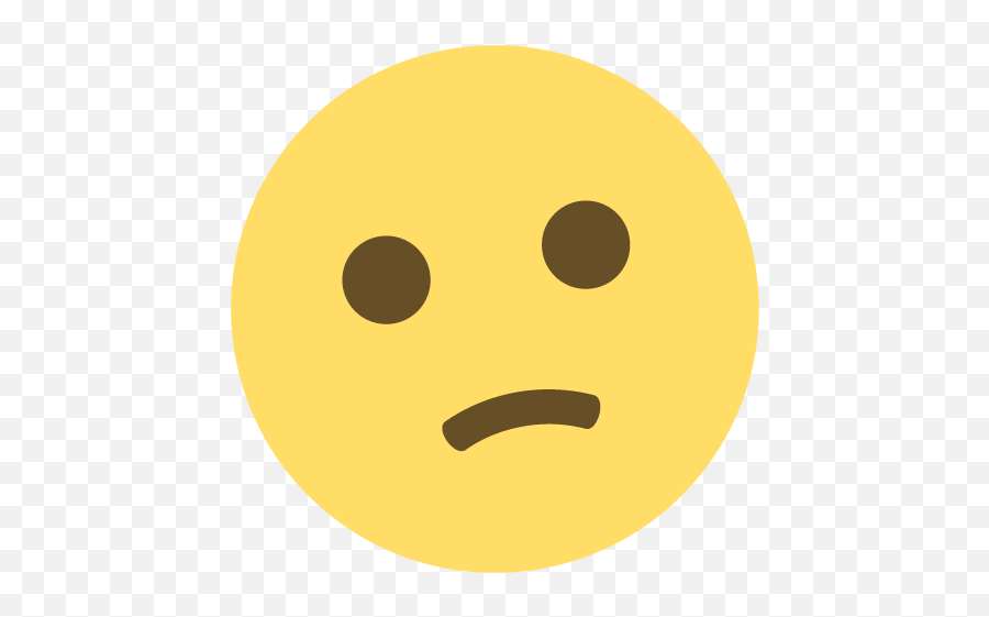 Confused Face Emoji Emoticon Vector Icon - Smiley Confused Vector Png,Confused Emoticon