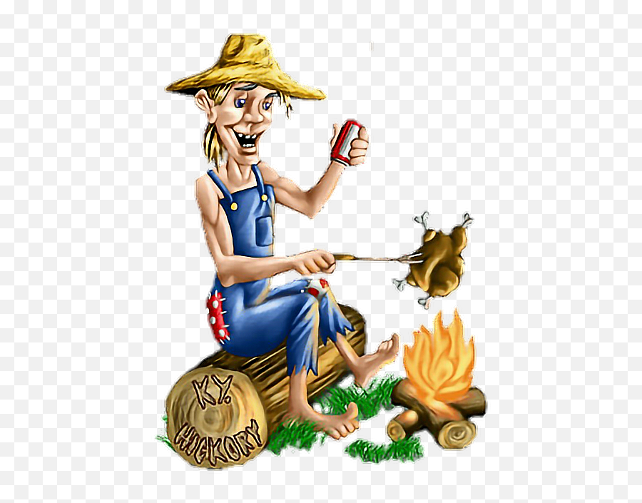 Hillbilly Redneck Campfire Bbq Inbred - Hillbilly Emoji,Hillbilly Emoji