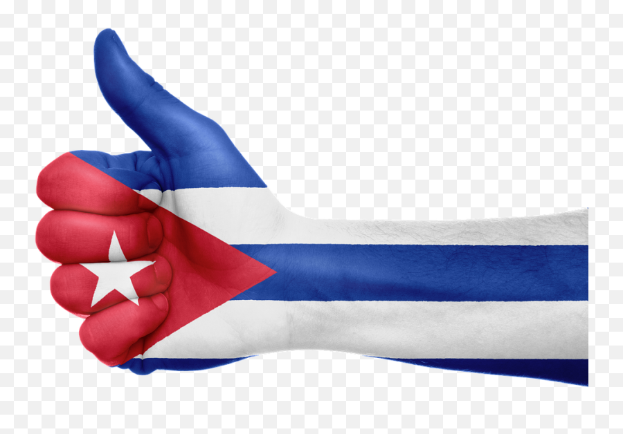 Cuba Flag Hand - De La Bandera Cubana Emoji,Cuban Flag Emoji