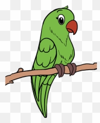 How To Draw A Parrot - Parrot Drawing Emoji,Parrot Emoji