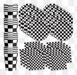 Collections - Black And White Checkered Plates Emoji,Emoji British Flag Train French Flag