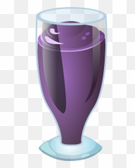 Juice Purple Liquid Glass Drink - Illustration Emoji