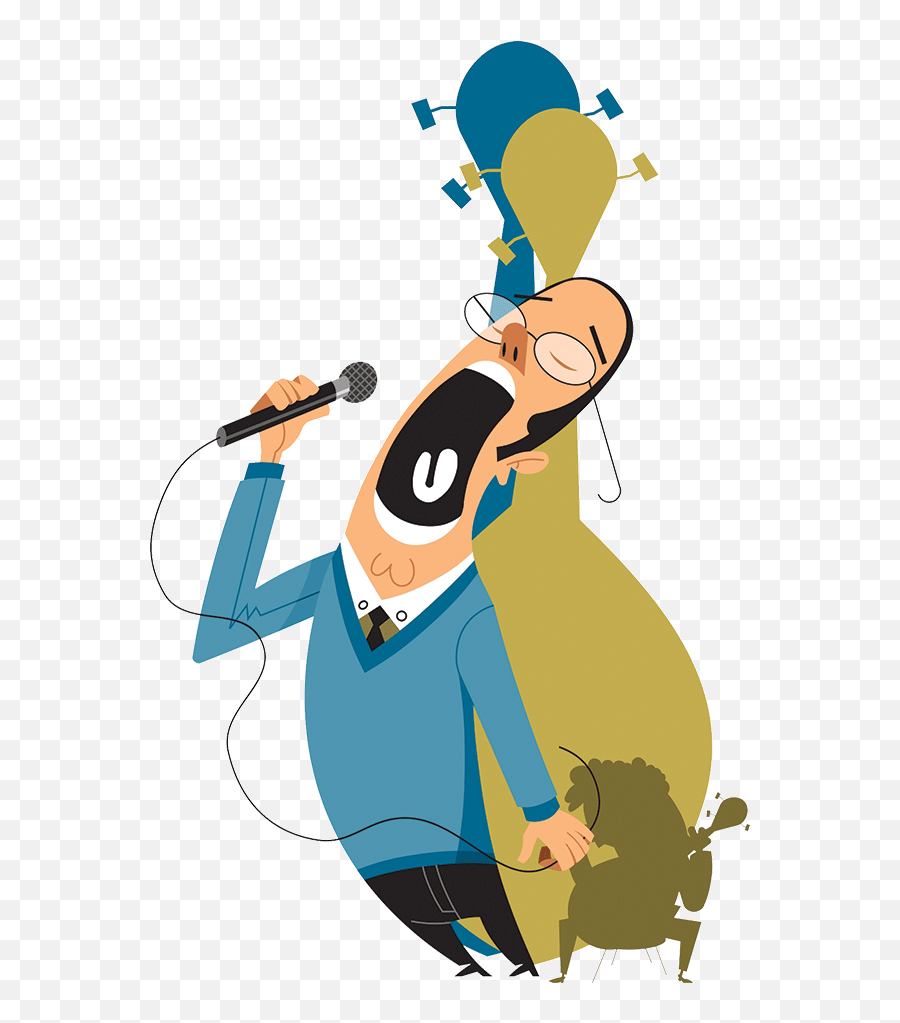 Singer Clipart Loud Singing Singer - Illustration Sing Emoji,Singing Emoticon