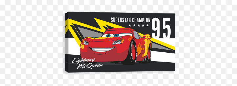Lightning Mcqueen Track Star - Entertainart Sports Car Emoji,Superstar Emoji