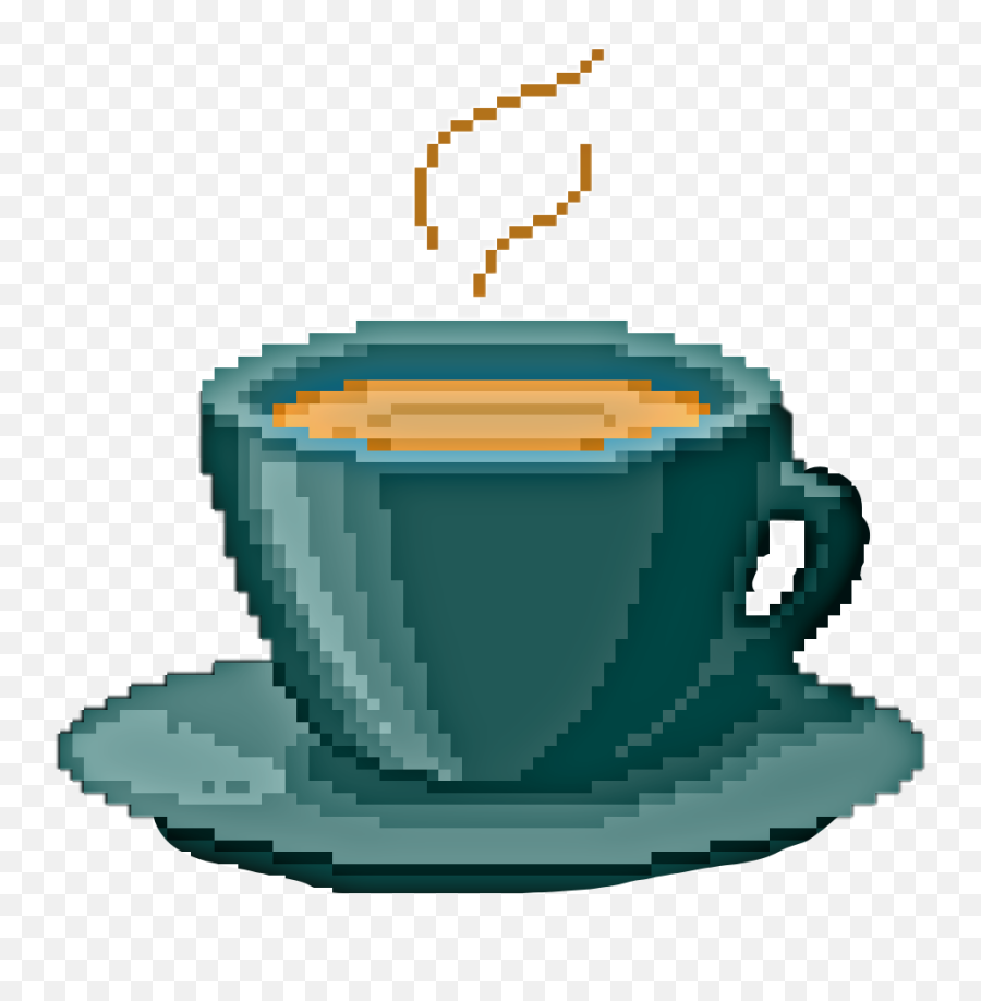 Cup Hotdrink Mug Coffee Latte Drink Art - Pixel Art Emoji,Latte Emoji