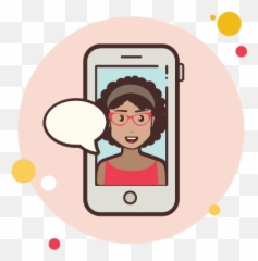 Teacher Messaging Icon - Free Download PNG and Vector Png Transparent Mobile Phones Cartoon Emoji