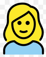 Blond Hair Emoji - De Mujer Rubia