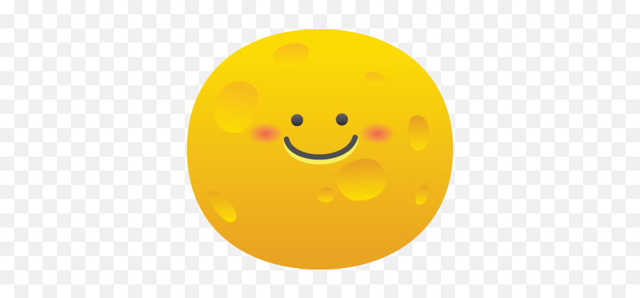 Yellow Moon Kids Sticker - Smiley Emoji,Starry Eyed Emoticon
