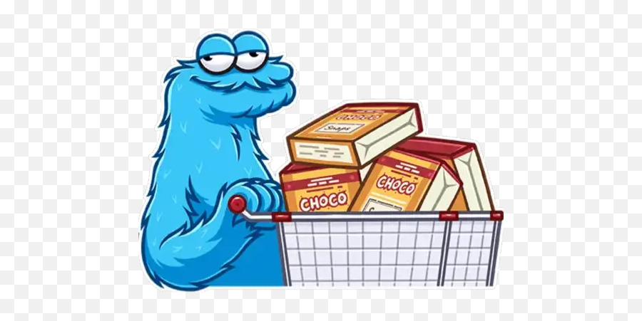 Cookie Monster - Cookie Monster Stickers Telegram Emoji,Cookie Monster Emoji