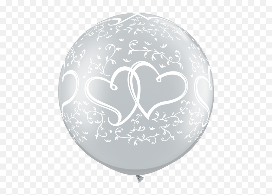 Round Giant Qualatex Latex Balloons - Balloon Emoji,Giant Heart Emoji