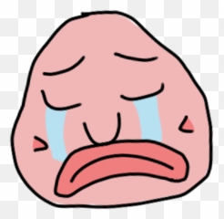 Blobfish Abovethesea Sad Crying Sticker - Ugly Emoji,Blobfish Emoji