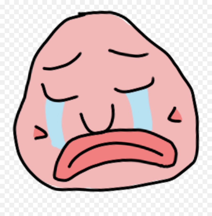 Blobfish Abovethesea Sad Crying Sticker - Ugly Emoji,Blobfish Emoji