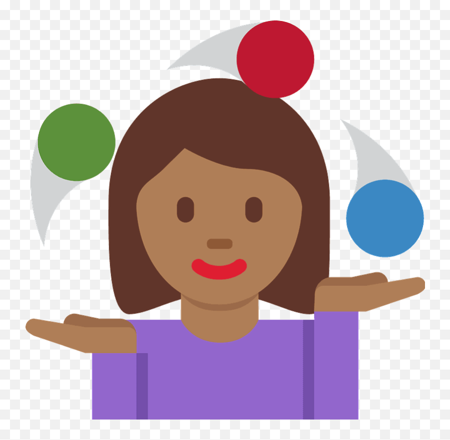 Woman Juggling Emoji Clipart Free Download Transparent Png - Multitasking Emoji,American Girl Emoji