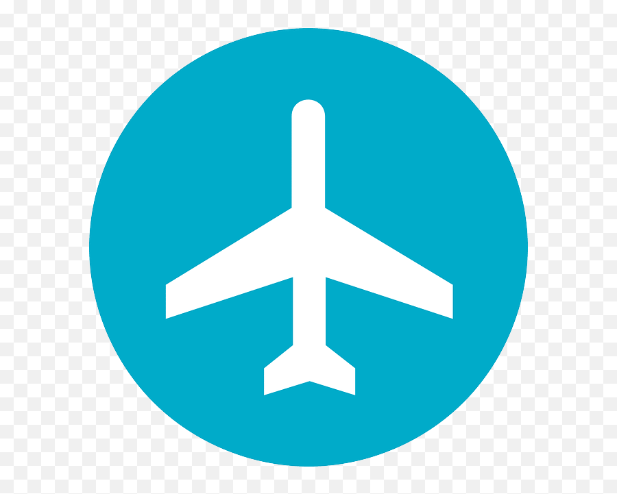 Download Hd Avião - Blue Airplane Icon Transparent Png Image Transparent Airport Clip Art Emoji,Emoji Airplane And Paper