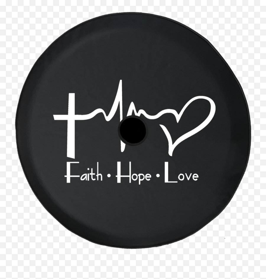 2018 - 2019 Jeep Wrangler Jl Spare Tire Cover Tire Cover Faith Hope Love Sticker Emoji,Celtic Cross Emoji