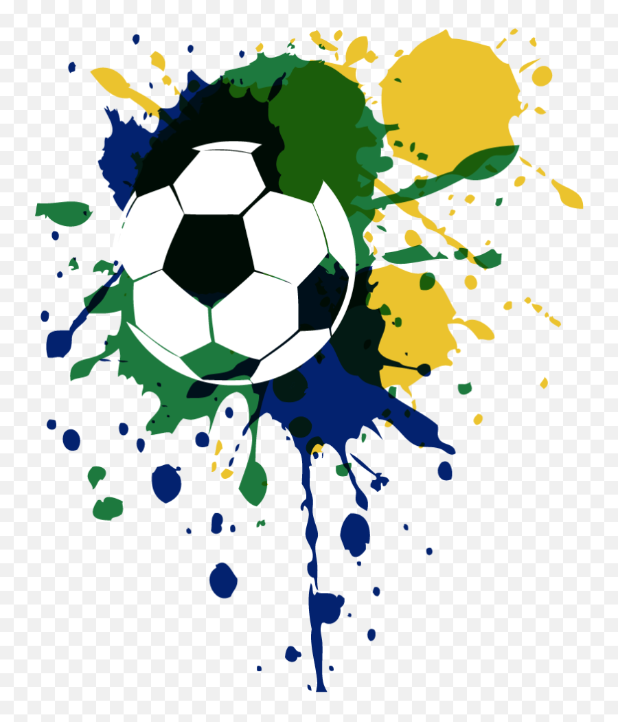 Paint Explosion Football Home Wall Sticker - Stylish Football Emoji,Soccer Ball Emoticons