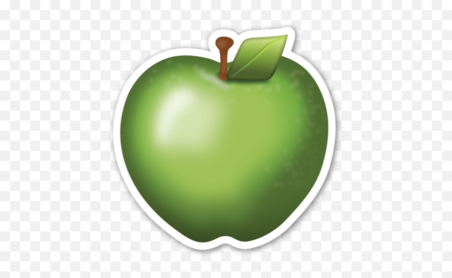 Green Apple Shared - Manzana Emoji Png,Green Emoji