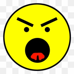 Free Upset Smiley Face Download Clip Art - Angry Clipart Emoji