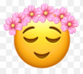 Calm Flowers Cuteeye Emoji Freetoedit - Smiley,Calm Emoji