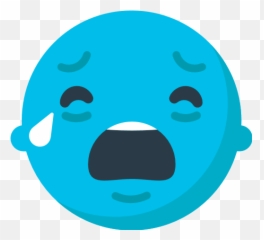 Loudly Crying Face Emoji For Facebook -
