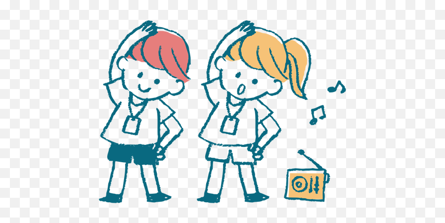 Children Doing Aerobics - Exercise Children Clipart Emoji,Boy Emoji Outfit