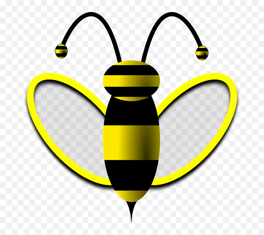 Bee Honey Wasp - Free Clip Art Male Worker Bee With Stinger Emoji,Sweet Emoticons
