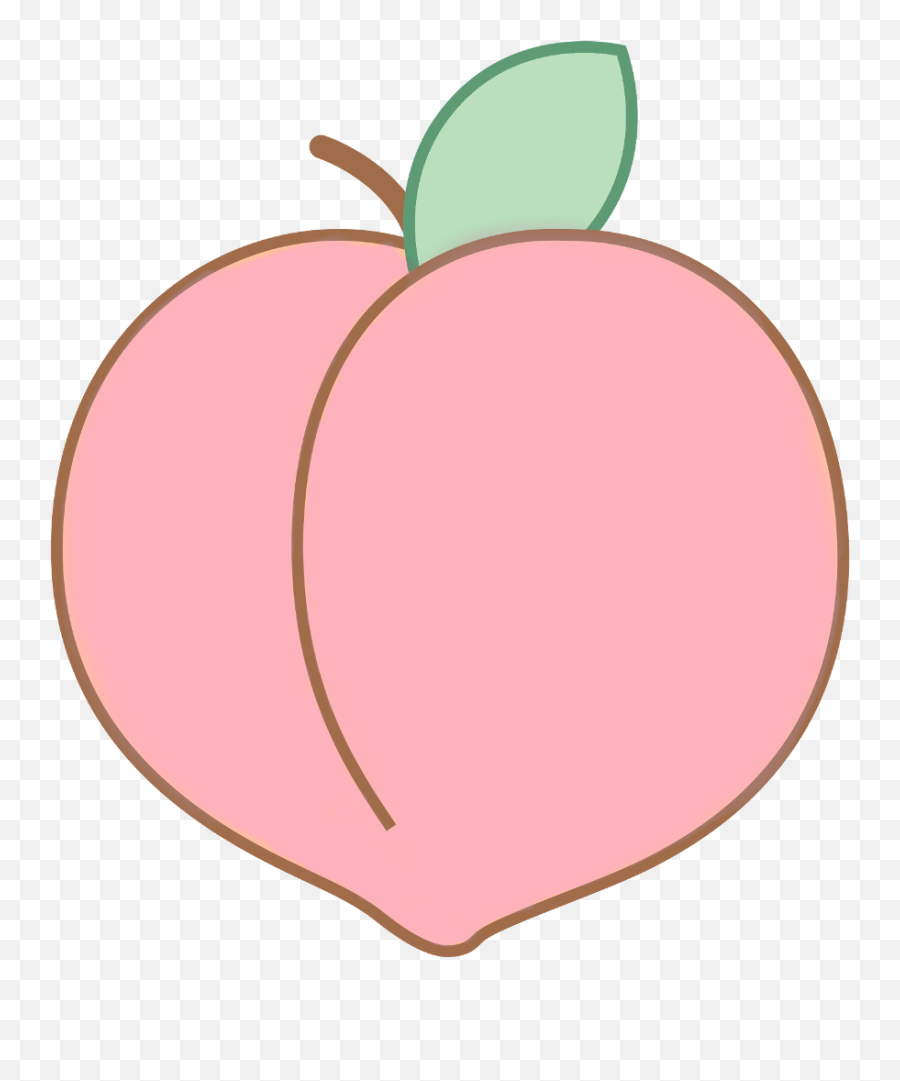 Peach Kawaii Soft Tumblr Cute Daddy Baby Kink Exo Bts - Cute Peach Transparent Emoji,Kawaii Emoji