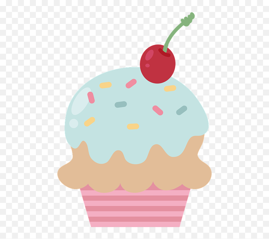 Cupcake Cake Dessert - Cupcake Vetor Em Png Emoji,Cake Slice Emoji