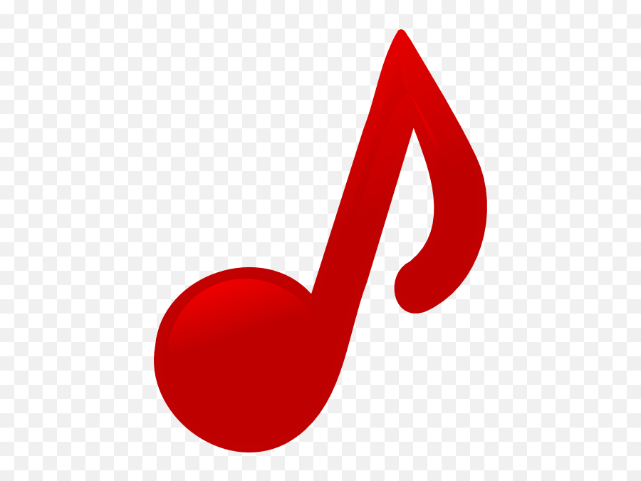 Red Music Notes Clipart - Red Music Note Png Emoji,Music Symbol Emoji